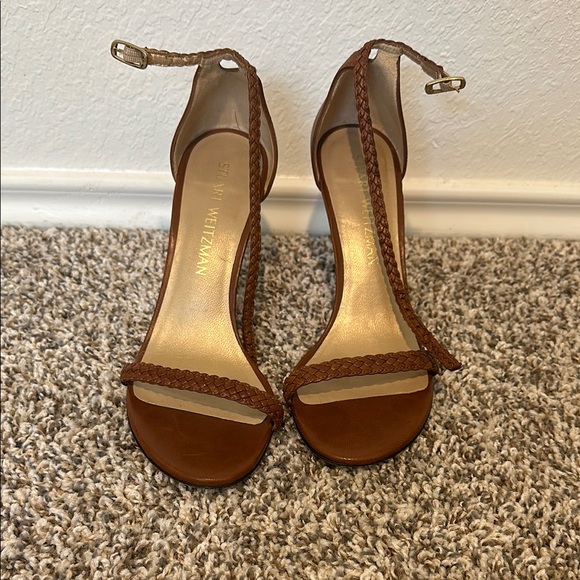 Stuart Weitzman Shoes - Stuart Weitzman Brown Rope Heels